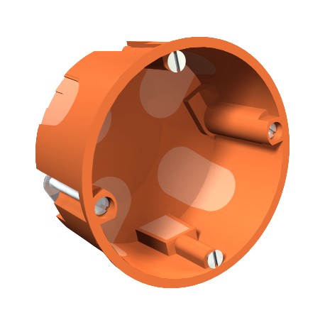 HG 60-35 MW 2003603 OBO BETTERMANN Box, empty cavity wall 2K, Ø68mm, H35mm, Orange, Polypropylene, PP