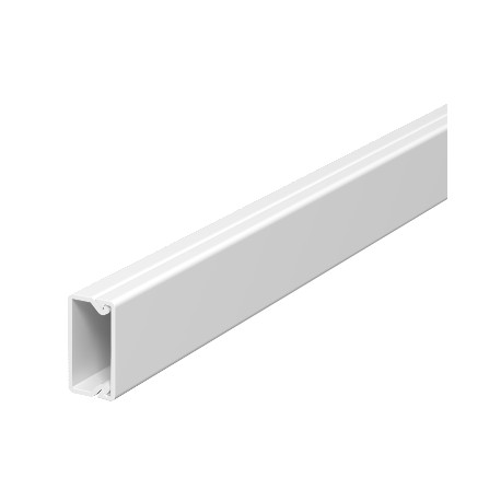 WDK10020RW 6150764 OBO BETTERMANN Wall trunking system with floor knock-outs, 10x20x2000, Pure white, 9010, ..