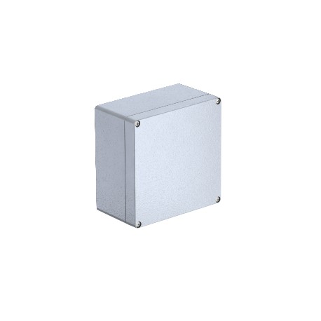 Mx 241610 LGR 2011328 OBO BETTERMANN Caja vacía de aluminio, 240x160x100, gris claro, RAL 7035, recubierto c..
