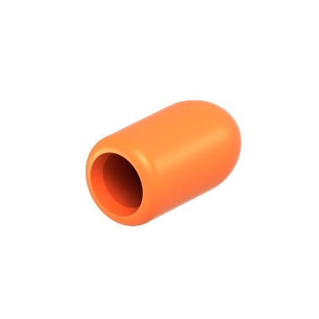 GR KS 4.8 OR 6003754 OBO BETTERMANN Protective cap for mesh cable tray 4,8mm, 4,8mm, Pastel orange, 2003, Po..