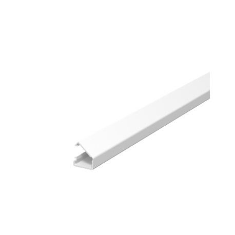 WDKMD7RW 6150276 OBO BETTERMANN Mini trunking w. adhesive film and hinged upper part, 7x12,5x2000, Pure whit..