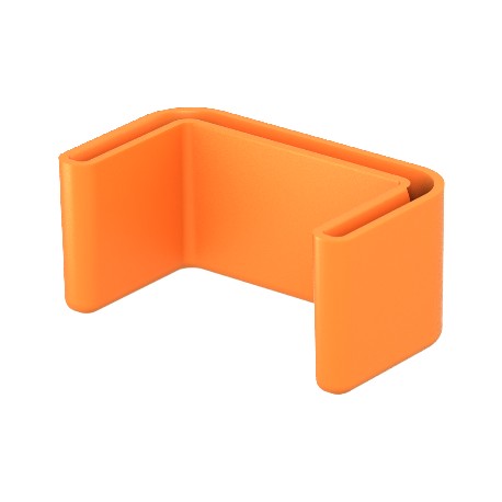 US 3 KS OR 6338458 OBO BETTERMANN Protective cap for US 3 support, Pastel orange, 2003, Polyethylene, PE