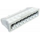 61 825 LGR 2054523 OBO BETTERMANN Terminaux, terminaux screwless, 8x2,5mm2, gris clair, RAL 7035, Polyamide,..