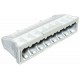 61 825 LGR 2054523 OBO BETTERMANN I terminali, terminali senza viti, 8x2,5mm2, grigio chiaro, RAL 7035, poli..
