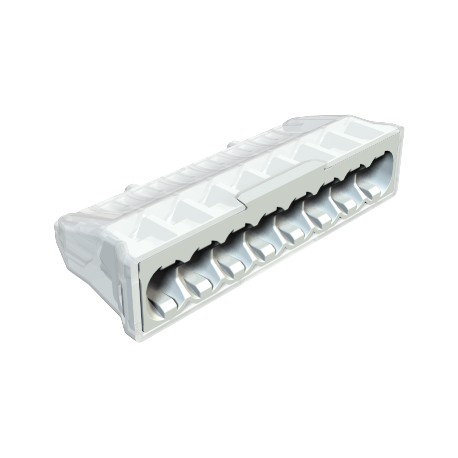 61 825 LGR 2054523 OBO BETTERMANN Bornes de conexión terminal sin tornillos 8x2,5mm² Gris claro, RAL 7035 Po..