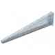 AW 55 81 FT 6418686 OBO BETTERMANN Escuadra reforzada, para pared o perfil, B810mm, galvanizado en caliente ..
