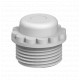 90 M32 GE 2032386 OBO BETTERMANN Screw-in nipple closed version, M32, Light grey, 7035, Polyethylene, PE