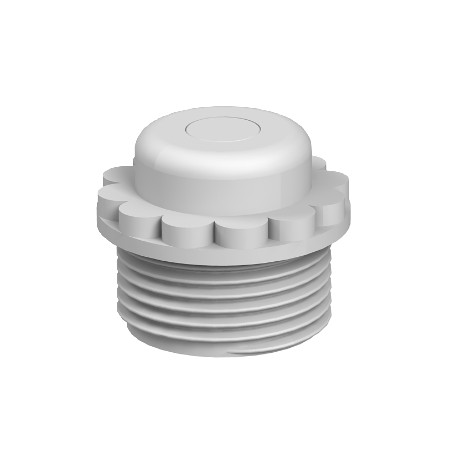 90 M32 GE 2032386 OBO BETTERMANN Screw-in nipple closed version, M32, Light grey, 7035, Polyethylene, PE