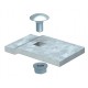 LKS 60 5 FT 6232485 OBO BETTERMANN Pieza de sujeción, para band. escalera vano ancho, 60x35, galvanizado en ..