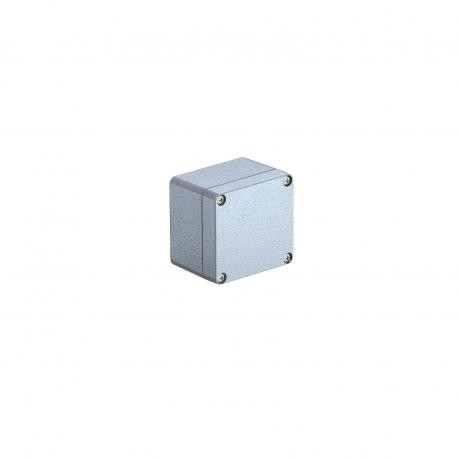 Mx 080705 LGR 2011308 OBO BETTERMANN Boîte vide en aluminium, 80x75x57, gris clair, RAL 7035, peinture élect..