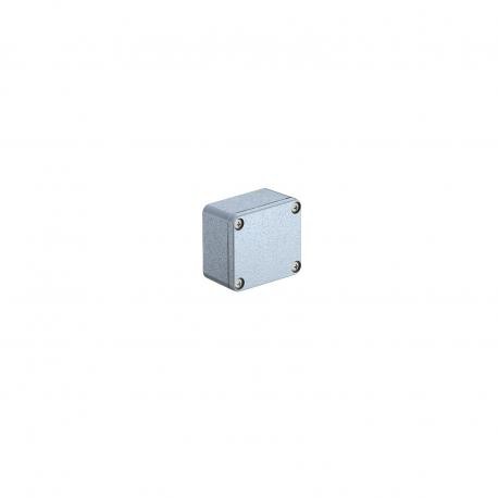 Mx 060503 LGR 2011304 OBO BETTERMANN Boîte vide en aluminium, 64x58x36, gris clair, RAL 7035, peinture élect..