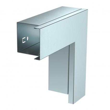 LKM F60060FS 6247989 OBO BETTERMANN angle plan, avec couvercle, 60x60mm, bande galvanisée, DIN EN 10147, Aci..