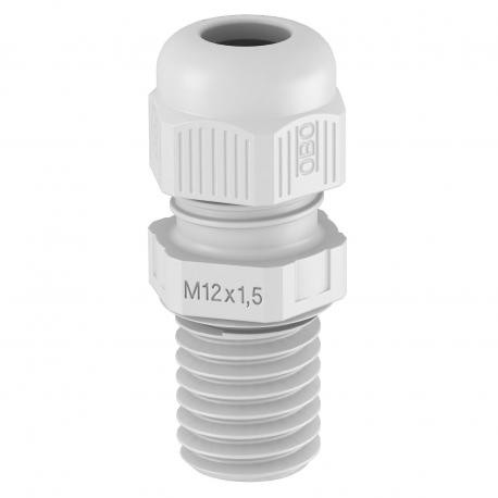 V-TEC VM L63 LGR 2022957 OBO BETTERMANN Glândulas, métrica de comprimento, M63, cinza claro Total, RAL 7035,..