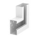 GS-AFS90170RW 6277920 OBO BETTERMANN angle plan 90x170mm vers le haut asymétrique, blanc pur, 9010 Steel St