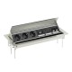 DBK-M6A3 D3S2K 6116836 OBO BETTERMANN Deskbox, faltbar für den Einbau in Tischplatten, Edelstahl, Klasse 304..