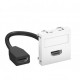 MTG-HD F RW1 6104826 OBO BETTERMANN Prenez multimédia HDMI, avec câble de connexion, 45x45mm, blanc pur, 901..