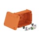 T 100 E 4-5 7205510 OBO BETTERMANN Junction box for function maintenance, 150x116x67, Pastel orange, 2003, P..