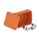 T 100 E 4-5 7205510 OBO BETTERMANN caixa de junção para manutenção de funções, 150x116x67, laranja, 2003, po..