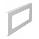 D2-3 130RW 6194192 OBO BETTERMANN Piastra di montaggio tripla presa, 130x300mm, bianco puro, 9010, Cloruro d..