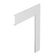 GA-OTFRW 6279734 OBO BETTERMANN Tapa, para ángulo plano, 400x80mm, blanco puro, 9010, Aluminio, Alu