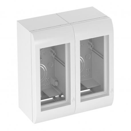 WG-AK RW 6109900 OBO BETTERMANN Modalnet, configuration de base R & D, 120x130x64, blanc pur, 9010, Polyca..