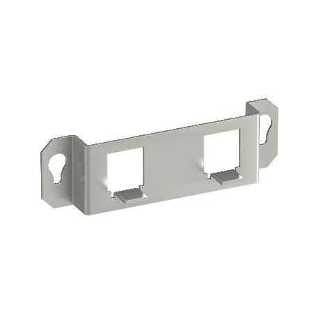 MTGE2F 2F 7407853 OBO BETTERMANN Plaque de montage avec la nuance d'acier inoxydable modèle de trou GE2F 2x ..