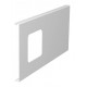 D2-1 150RW 6194052 OBO BETTERMANN Plaque simple prise de montage, 150x300mm, blanc pur, 9010, du chlorure de..