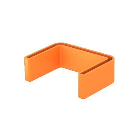 US 7 KS OR 6338497 OBO BETTERMANN Schutzkappe für US-7-Unterstützung, Pastell orange, 2003, Polyethylen, PE