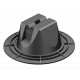 165 MBG-8 200 5218748 OBO BETTERMANN supporto Withduc. Tetto, piatta, plastica, w / RD 8 8mm, polietilene, PE