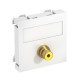 MTG-R F RW1 6104994 OBO BETTERMANN Prendere multimediali, video RCA, 1x intoppo, prendere-take, 45x45mm, bia..