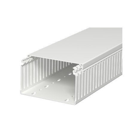 LKVH N 75125 6178566 OBO BETTERMANN Box Channel, sans halogène, 75x125x2000, gris clair, RAL 7035 polycarbon..