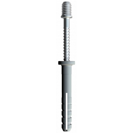 910 SDM M6 2350807 OBO BETTERMANN Taco percussioni, con filettatura M6, M6 / 6x40mm, grigio chiaro, poliammi..