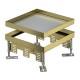 RKN2 9 MS 25 7409024 OBO BETTERMANN Conjunto tapa y marco cuadrado, ciego, 243x243mm, Latón, CuZn