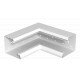 GEK-SAIS133110P 6282740 OBO BETTERMANN Internal corner standard asymmetrical, 133x110mm, Pure white, 9010, S..