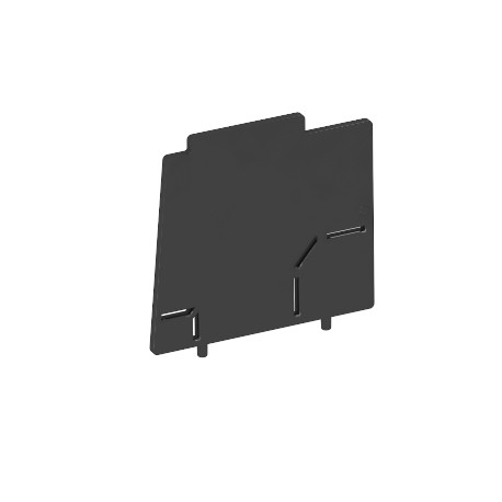 MT45V TW 7408693 OBO BETTERMANN Cloison, pour Modul 45 seau, noir graphite, 9011, Polyamide, PA