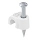 2012 25 RW 2226014 OBO BETTERMANN ISO Nagelclip, 12mm, L25, reines Weiß, 9010, Polypropylen, PP
