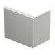 WDK HE100130RW 6193395 OBO BETTERMANN embout, 100x130mm, blanc pur, 9010, du chlorure de polyvinyle, PVC