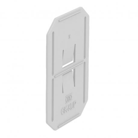 GK-KUP 6274650 OBO BETTERMANN Union pour GK, 64x90mm, gris clair, RAL 7035, Acrylonitrile butadiène styrène,..