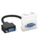 MTG-VGA F RW1 6104658 OBO BETTERMANN Multimedia support, VGA with cable, socket-socket, 45x45mm, Pure white,..