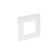 AR45-F1 SWGR 6119324 OBO BETTERMANN telaio di copertura per un singolo Modul 45, 84x84mm, grigio-nero 7021, ..