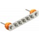 1802 5 VA 5015854 OBO BETTERMANN Barra ómnibus equipotencial BigBar / 5 conexiones 5xM10, acero inoxidable 1..