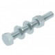 SKS 12x100 F 6418295 OBO BETTERMANN Vite a testa esagonale, tuerc. + Arand. + Gomma elastica., M12x100, zinc..