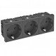 STD-D0 SWGR3 6120050 OBO BETTERMANN Toma eléctrica 0°, triple STD-D0 SWGR3, conexión a tierra 250V, 10/16A P..