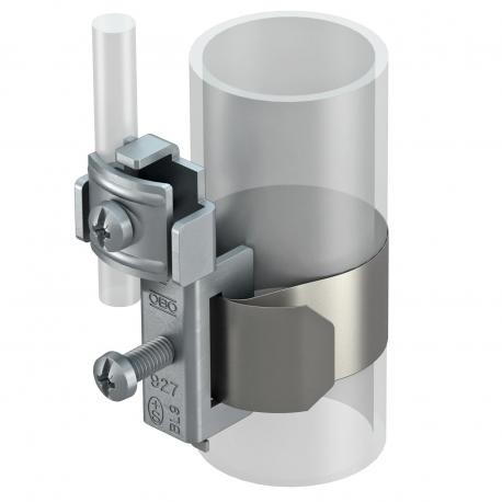 927 2 5057523 OBO BETTERMANN Abrazadera de puesta a tierra 927 2 3/8-4" Acero inoxidable 1.4301, A2, 1.4301