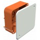 HV 100 KD 2003449 OBO BETTERMANN caixa de ligação, parede oca, 105x105x50, laranja, polipropileno, PP