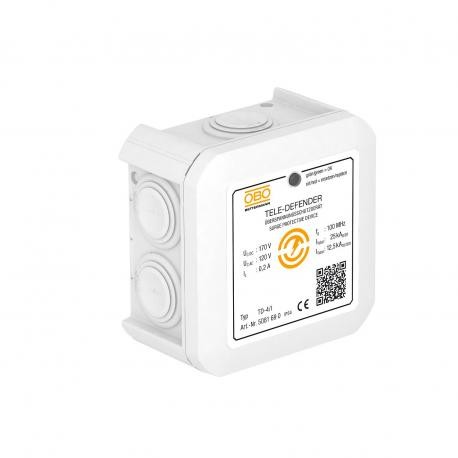 TD-4/I 5081690 OBO BETTERMANN amende de protection pour les systèmes RNIS et ADSL, blanc, plastique