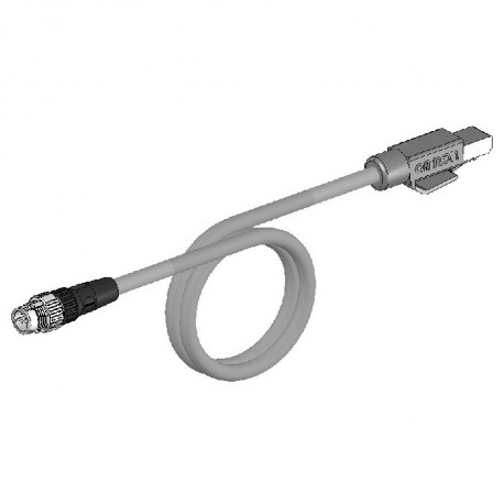 XS5W-T421-CMC-SS 671203 XS5W0410F OMRON Ethernet-Kabel Cat. 5. Abschirmung verstärkt. M12 stecker Gerade auf..