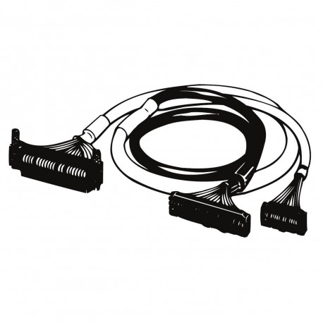 XW2Z-0150CK-L02 377632 XW2Z0150CKL02 OMRON Kabel E/A-verbindung, FCN56 zu MIL20+MIL40, L 150 cm