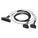XW2Z-0300FH-L01 377657 XW2Z0508F OMRON Cable conexión E/S, MIL40 a MIL20x2, L 300 cm