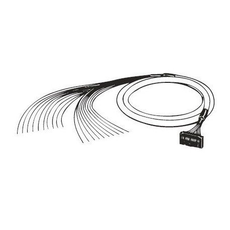 XW2Z-0300DM-L 377651 XW2Z0502G OMRON Cable conexión E/S, MIL20 a terminales de horquilla, L 300 cm